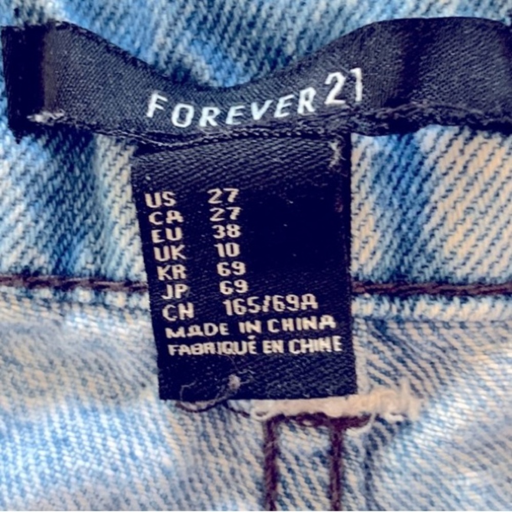 Forever 21 Flag Jean Shorts Sz 27 - Picture 5 of 5